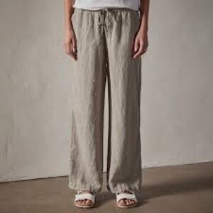 Francesca bettini made in Italy Casual Beige Wide-Leg Pants